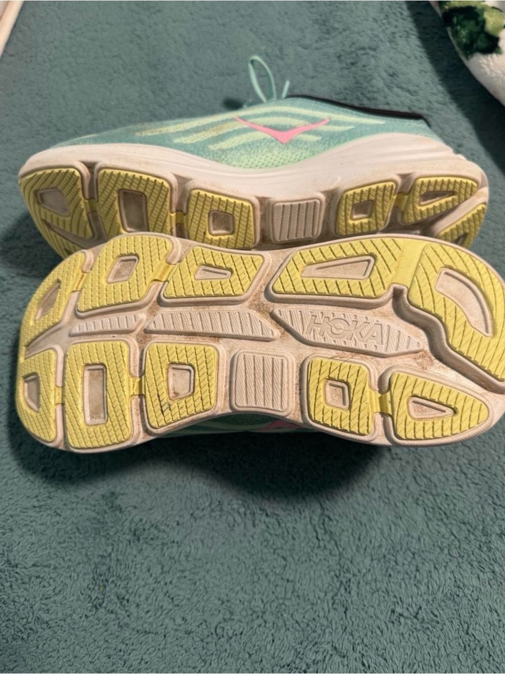 Hoka Women's Mint and Black Running Sneakers - Picture 5 of 7